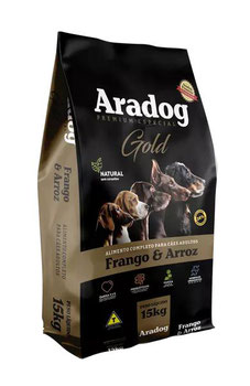 RAÇÃO ARADOG ADULTO GOLD 15KG