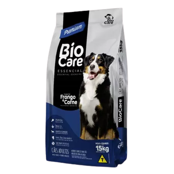 RACAO BIO CARE CARNE E FRANGO 15KG ESSENCIAL