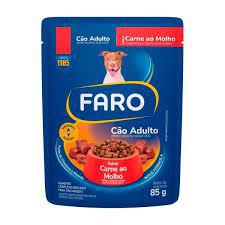 RACAO FARO CARNE AO MOLHO 85G SACHE