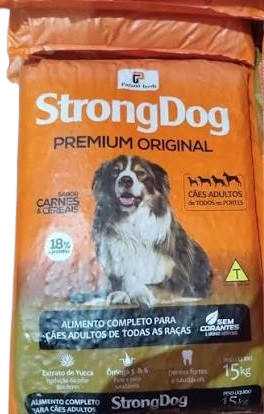 RACAO STRONG DOG PREMIUM 15KG CARNE/CEREAIS