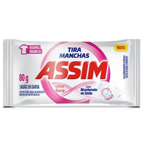 SABAO EM BARRA ASSIM TIRA MANCHAS 80G BRANCO