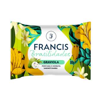 SABONETE FRANCIS BRASILIDADE 80G BRANCO