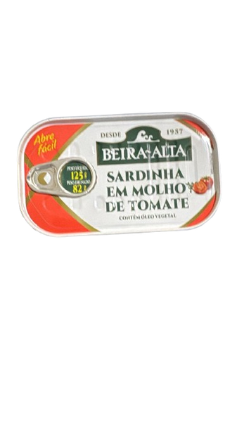 SARDINHA BEIRA ALTA MOLHO DE TOMATE 125G