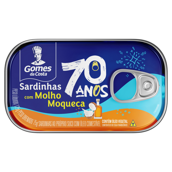 SARDINHA GOMES DA COSTA C/MOLHO MOQUECA 125G