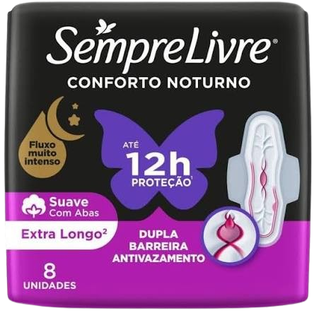 SEMPRE LIVRE ABS NOTURNO SUAVE COM ABAS