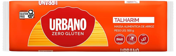 URBANO MACARRAO DE ARROZ ZERO GLUTEN 500G TALHARIM