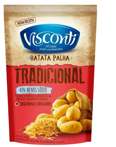 VISCONTI BATATA PALHA 105G TRADICIONAL