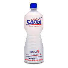 ALCOOL SAFRA 1L TRADICIONAL 46 INPM ZEROBAC