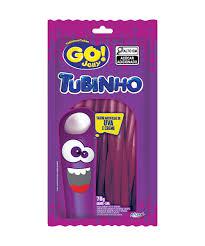 BALAS DE GELATINA GO JELLY TUBINHO 70G UVA/CREME