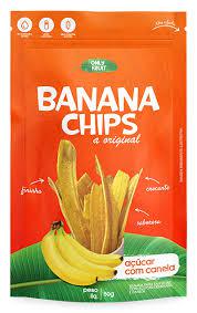 BANANA CHIPS ONLY FRUIT 50G ACUCAR C/CANELA