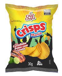 BATATA CRISPS CHEF CHIPS 30G COSTELINHA SUINA COM LIMAO