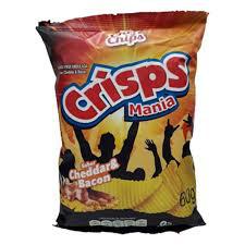 BATATA CRISPS MANIA 60G CHEDDAR E BACON