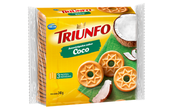 BISCOITO TRIUNFO AMANTEGADOS 248G COCO