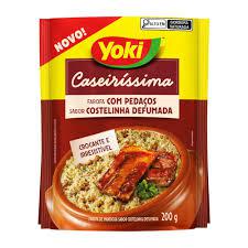 FAROFA YOKI CASEIRISSIMA 200G PEDACOS COSTELINHA DEFUMADA