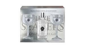 KIT GIN SEAGERS 750ML C/2TACAS SILVER