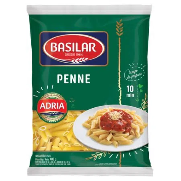 MACARRAO BASILAR 400G SEMOLADO PENNE