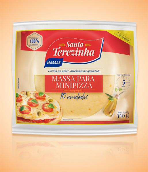 MASSA PARA PIZZA SANTA TEREZINHA 350G C/10UND. MINI