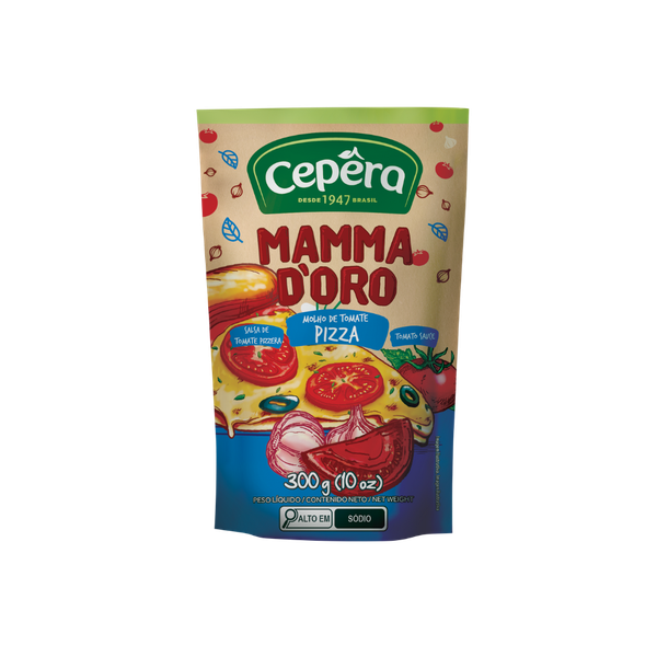 MOLHO CEPERA MAMMA DORO 300G SACHE PIZZA