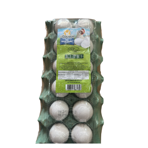 OVOS VITA OVOS COM 12UND. BRANCO PVC