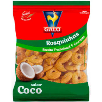 ROSQUINHA GALO 300G COCO