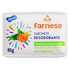 SABONETE FARNESE DESODORANTE 85G MENTA E BERGAMOTA