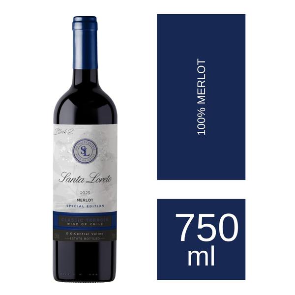 VINHO SANTA LORETO 750ML MERLOT