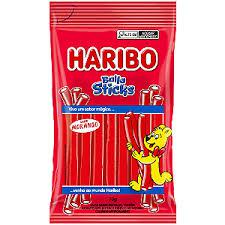 BALA HARIBO STICKS MORANGO 70GR.