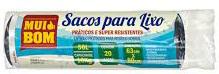 SACO DE LIXO MUI BOM ROLO 50LTS C/20