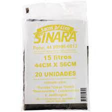 SACO DE LIXO SINARA 15LTS C/20