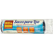 SACO LIXO MUI BOM ROLO 100LTS.C/10