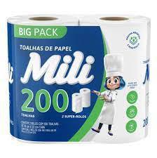 TOALHA PAPEL MILI C/2 C/200UN.