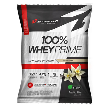 100% WHEY PRIME SACO 900G BAUNILHA