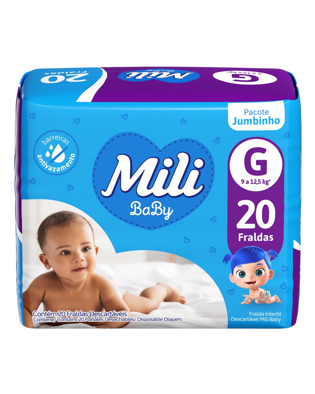 FRALDA MILI JUMBINHO G/20