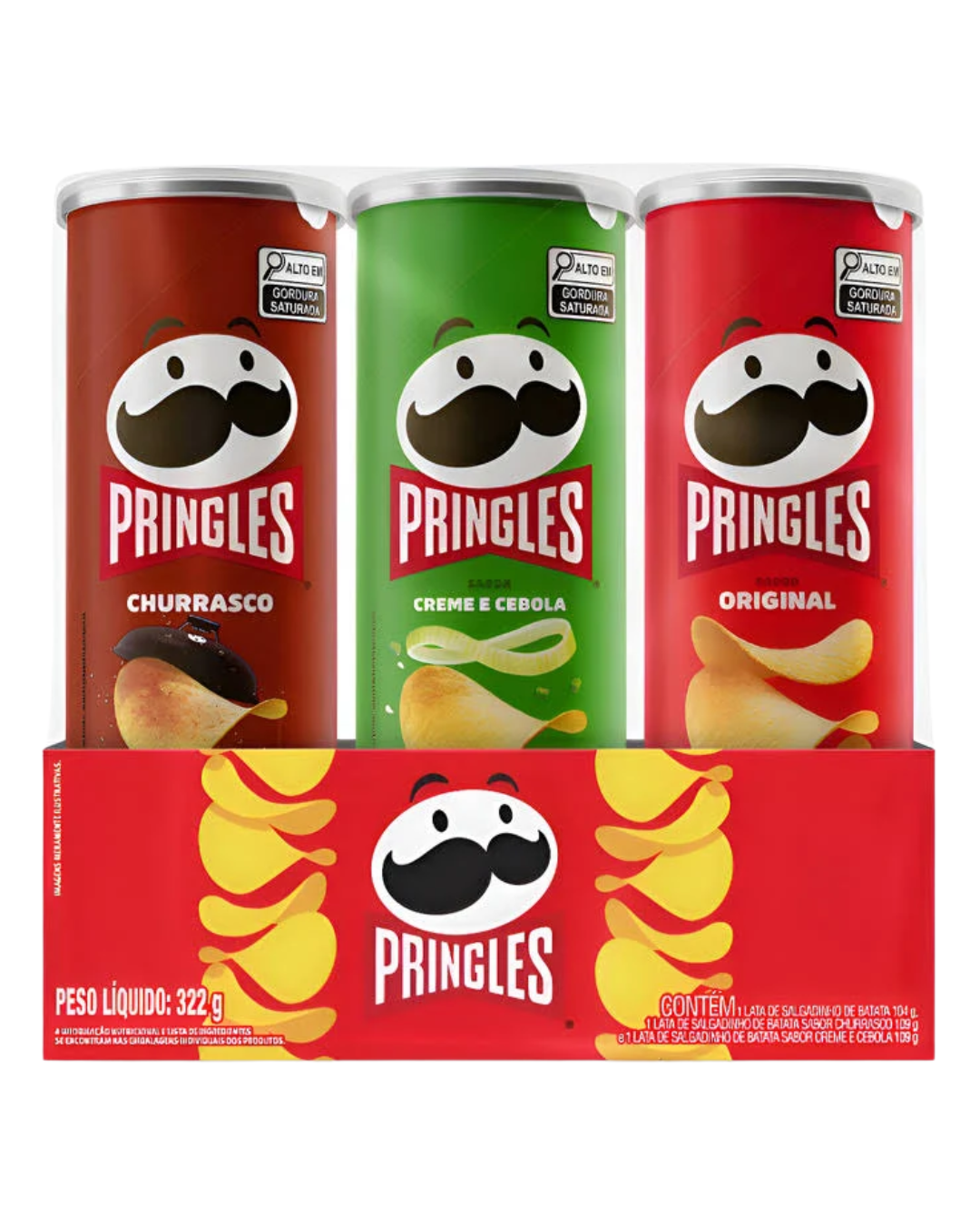 PRINGLES TRIPACK 322G