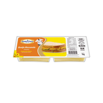 QUEIJO MUSSARELA FAT  SANTA CLARA 1KG
