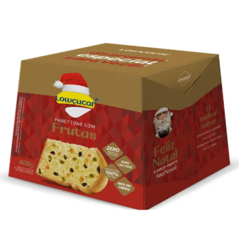 PANETONE LOWCUCAR FRUTAS ZERO 400G