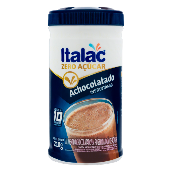 ACHOCOLATADO EM PO ITALAC ZERO ACUCAR 210G