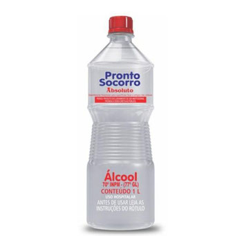 ALCOOL PRONTO SOCORRO 70% 1L