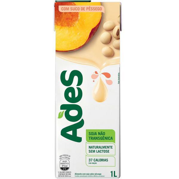 ALIM SOJA ADES PESSEGO 1L