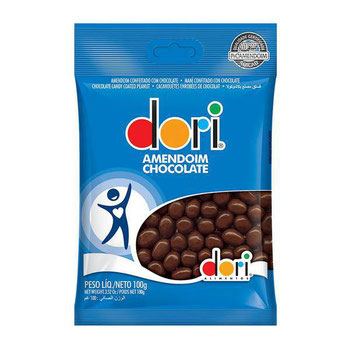 AMENDOIM CHOC PRETO DORI 150G