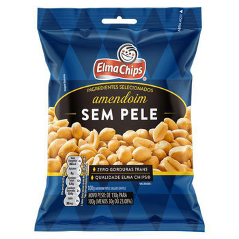 AMENDOIM ELMACHIPS S/PELE   100G