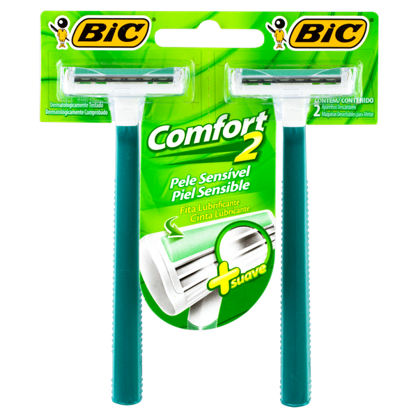APARELHO BIC CONFORT 2 PELE SENSIVEL 2UN