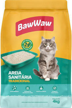 AREIA GATO BAW WAW 4KG