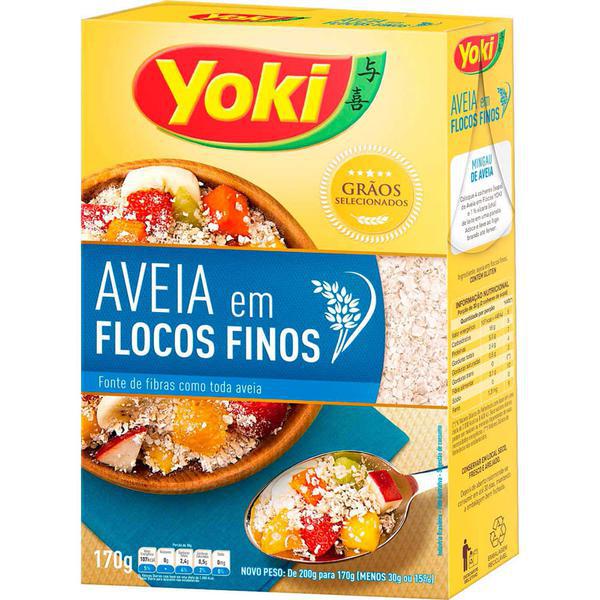 AVEIA FLOCOS FINOS YOKI CX 170G