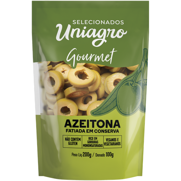 AZEITONA VERDE UNIAGRO FATIADA 100G