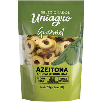 AZEITONA VERDE UNIAGRO FATIADA 100G