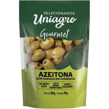 AZEITONA VERDE UNIAGRO SCAROCO 80G