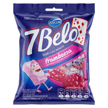 BALA 7 BELO FRAMBOESA 150G