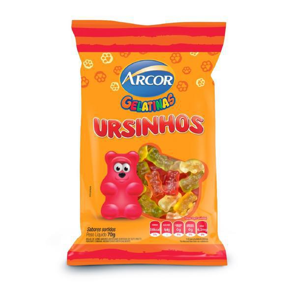 BALA GELATINA ARCOR URSINHOS 70GR