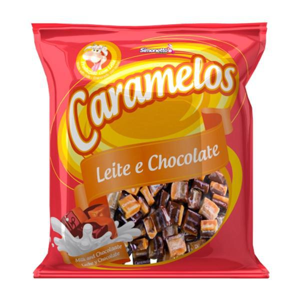 BALA SIMONETTO CARAMELO LEITE/CHOC 300G